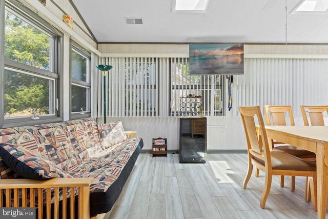 605 Old Post Ct, Bethany Beach, DE 19930 - sunroom with visible vents and a skylight