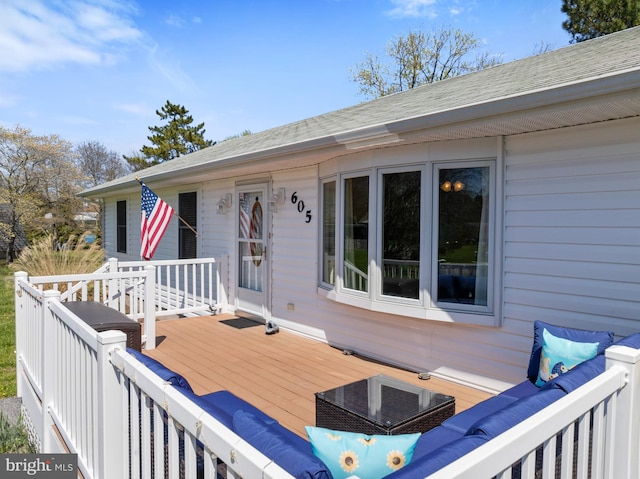 605 Old Post Ct, Bethany Beach, DE 19930 - view of wooden deck