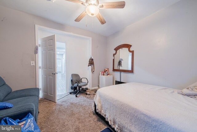 417 E Main St, Millville, NJ 08332 - carpeted bedroom featuring ceiling fan