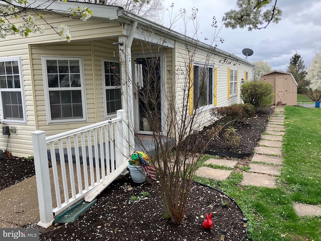 33 Longwood Ct E, Harleysville, PA 19438 - view of side of property with a storage shed and an outbuilding