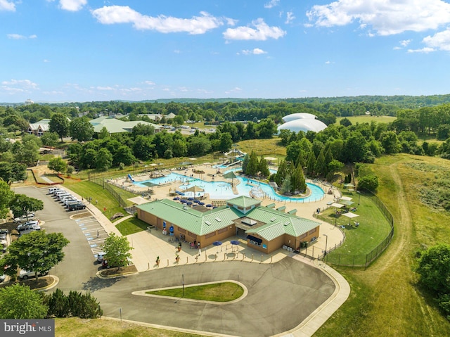 43417 Lost Corner Rd, Leesburg, VA 20176 - aerial view of a pool area
