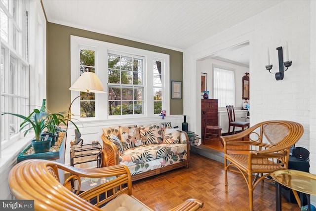 sunroom featuring plenty of natural light