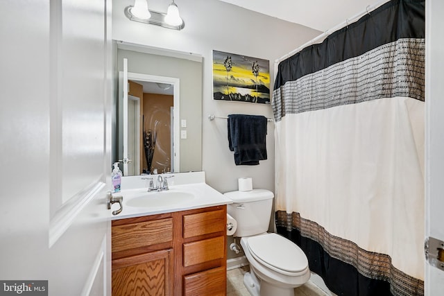 122 Abbigail Xing, Townsend, DE 19734 - bathroom with curtained shower, toilet, and vanity