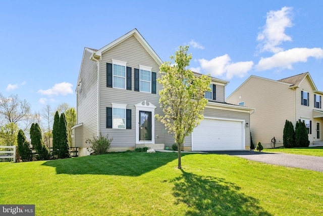 122 Abbigail Xing, Townsend, DE 19734 - traditional-style home featuring an attached garage, aphalt driveway, and a front yard