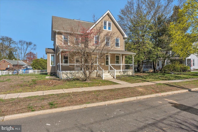 700 Pennsylvania Ave, Delanco, NJ 08075 - view of front of property with covered porch and fence