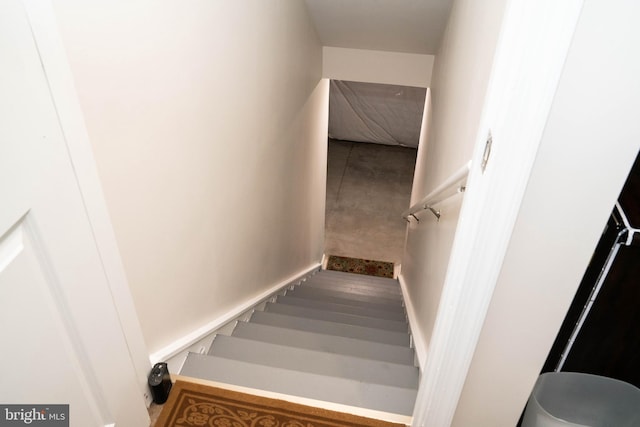 view of staircase