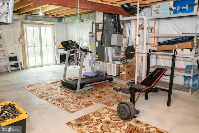 view of workout area