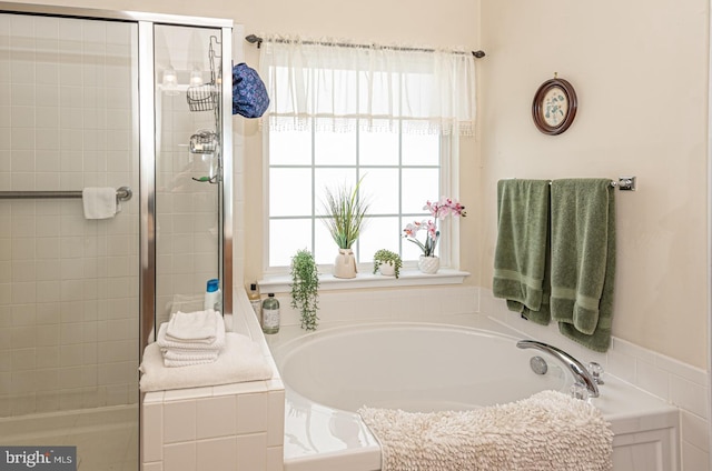 25 Easton Ave, Ocean Pines, MD 21811 - full bath with a shower stall and a garden tub