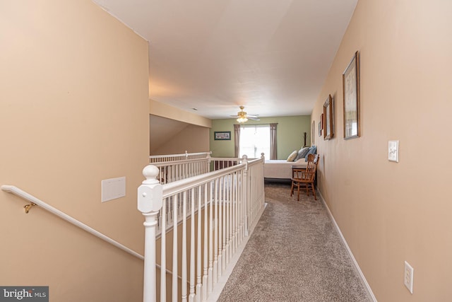 25 Easton Ave, Ocean Pines, MD 21811 - hallway with an upstairs landing, baseboards, and carpet floors