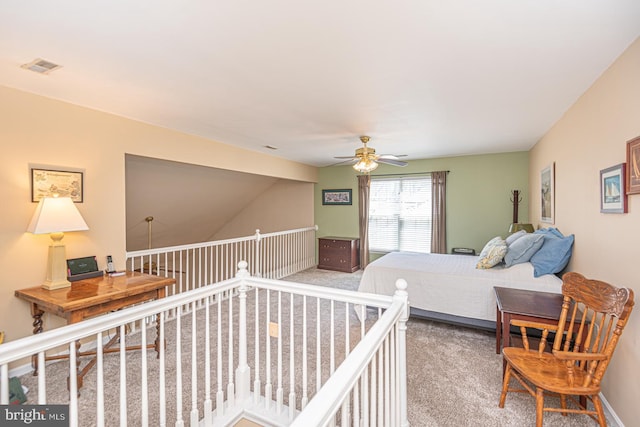 25 Easton Ave, Ocean Pines, MD 21811 - bedroom featuring visible vents, a ceiling fan, and carpet