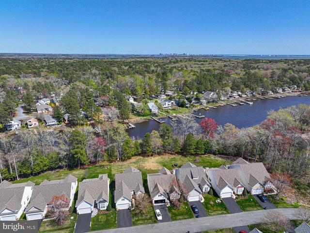 25 Easton Ave, Ocean Pines, MD 21811 - bird's eye view featuring a residential view and a water view