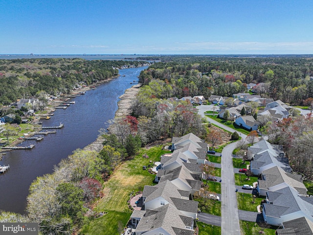 25 Easton Ave, Ocean Pines, MD 21811 - birds eye view of property featuring a water view and a residential view