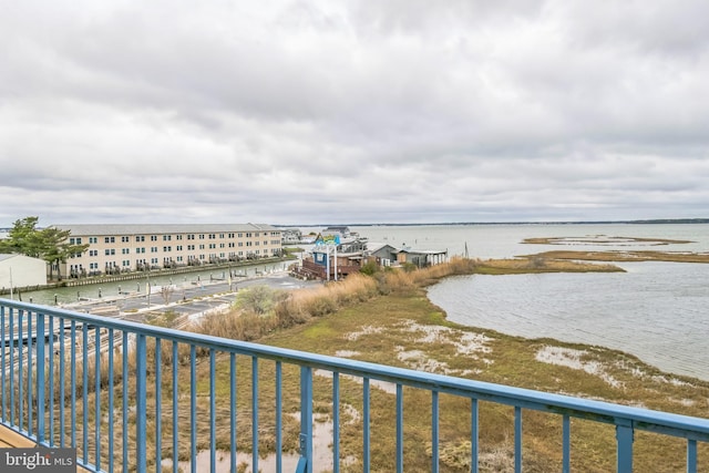 view of water feature