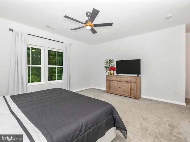 704 Kaplon Ct, Brunswick, MD 21716 - bedroom with light carpet, baseboards, and ceiling fan