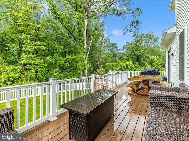 704 Kaplon Ct, Brunswick, MD 21716 - deck featuring a lawn and grilling area