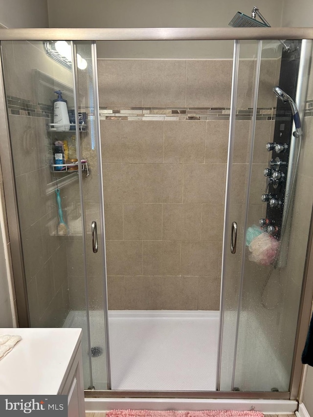 110 Woodland Ave, Norwood, PA 19074 - full bath featuring vanity and a stall shower