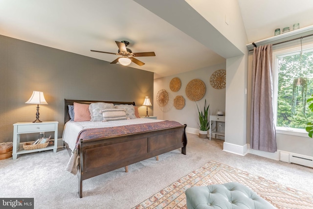 90 Indiantown Rd, Glenmoore, PA 19343 - carpeted bedroom featuring multiple windows, baseboards, and ceiling fan