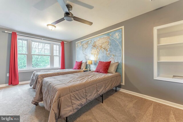90 Indiantown Rd, Glenmoore, PA 19343 - bedroom with carpet flooring, baseboards, and a ceiling fan
