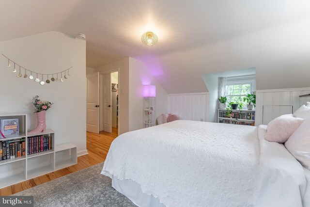 90 Indiantown Rd, Glenmoore, PA 19343 - bedroom featuring lofted ceiling and wood finished floors