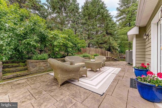 90 Indiantown Rd, Glenmoore, PA 19343 - view of patio with fence and central AC