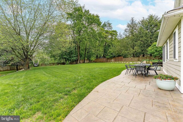 90 Indiantown Rd, Glenmoore, PA 19343 - view of yard featuring a patio area, outdoor dining area, and view of scattered trees