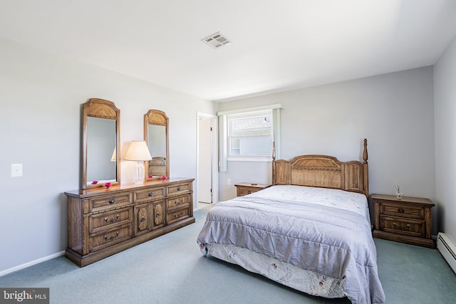 17 Hyannis St, Toms River, NJ 08757 - carpeted bedroom with a baseboard heating unit and visible vents