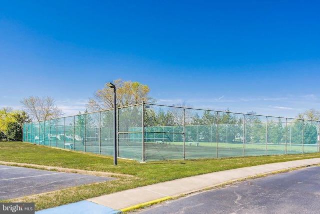 17 Hyannis St, Toms River, NJ 08757 - view of sport court with fence and a yard