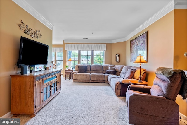 207 Secretariat Dr Unit M, Havre De Grace, MD 21078 - living area with crown molding and light colored carpet