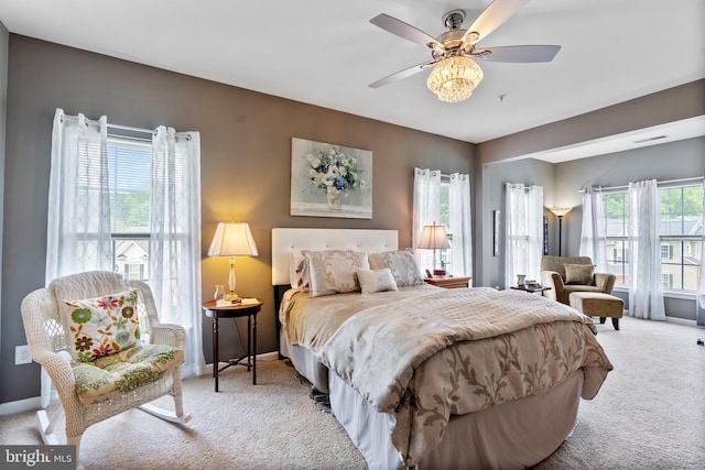 207 Secretariat Dr Unit M, Havre De Grace, MD 21078 - carpeted bedroom featuring baseboards and ceiling fan