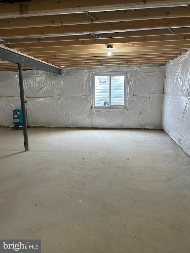 view of basement