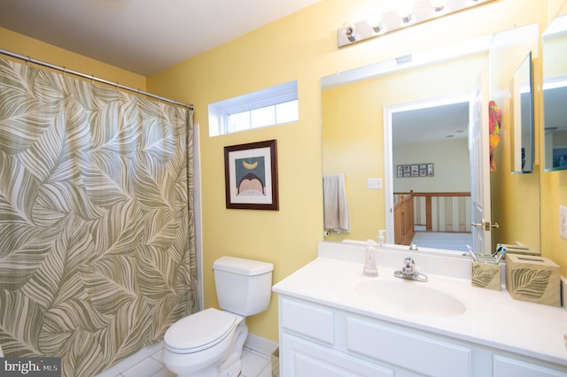 520 Bayside Dr, Stevensville, MD 21666 - full bathroom featuring tile patterned flooring, toilet, and vanity