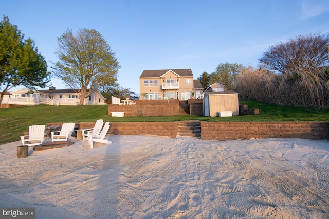 520 Bayside Dr, Stevensville, MD 21666 - view of patio / terrace with an outbuilding and a shed