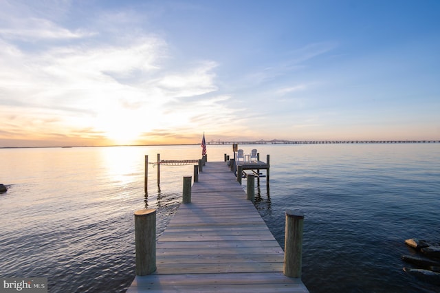 520 Bayside Dr, Stevensville, MD 21666 - view of dock with a water view