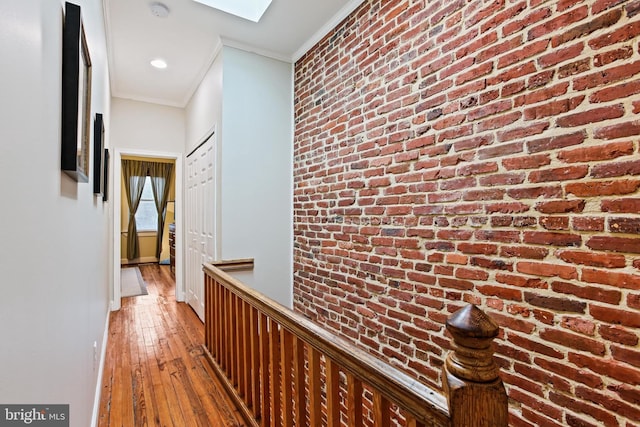 268 S E Ave, Baltimore, MD 21224 - hall with ornamental molding and hardwood / wood-style floors