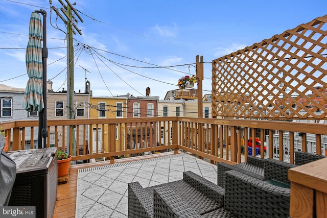268 S E Ave, Baltimore, MD 21224 - view of wooden terrace