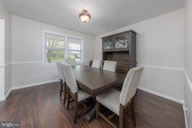 119 Field, Penns Grove, NJ 08069 - dining area with baseboards and dark wood-style floors