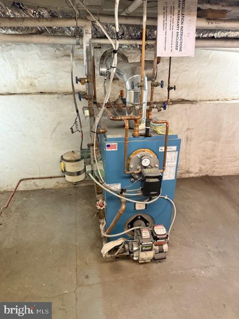 639 Old Airport Rd, Douglassville, PA 19518 - utilities featuring a heating unit