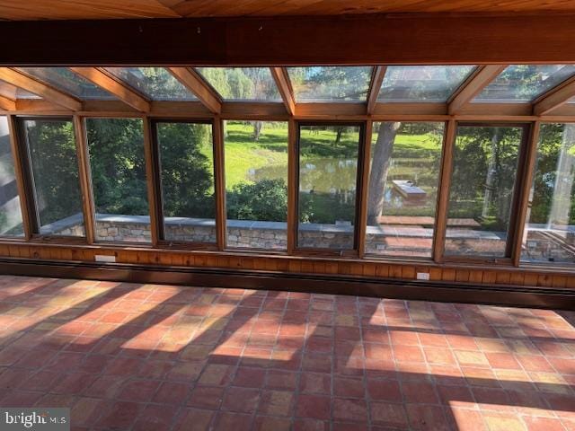 639 Old Airport Rd, Douglassville, PA 19518 - unfurnished sunroom with a skylight