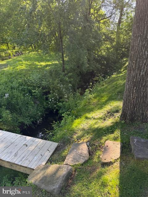 639 Old Airport Rd, Douglassville, PA 19518 - view of yard with a wooded view