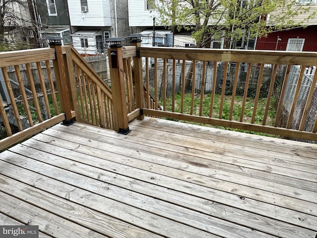 5934 Delancey St, Philadelphia, PA 19143 - view of wooden deck