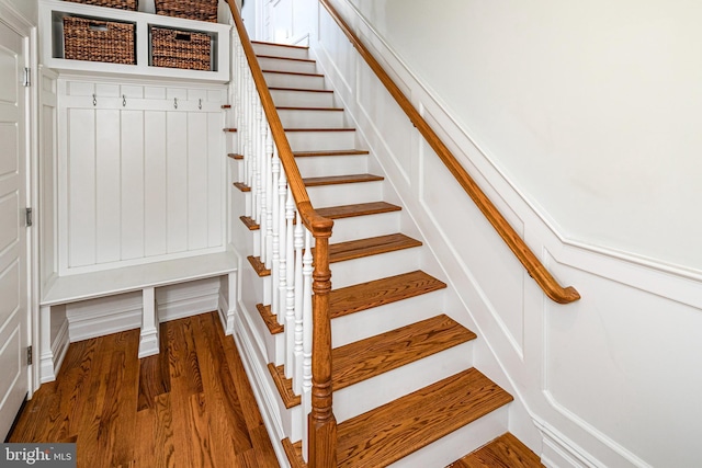 528 Prospect Ave, Princeton, NJ 08540 - stairway featuring wood finished floors
