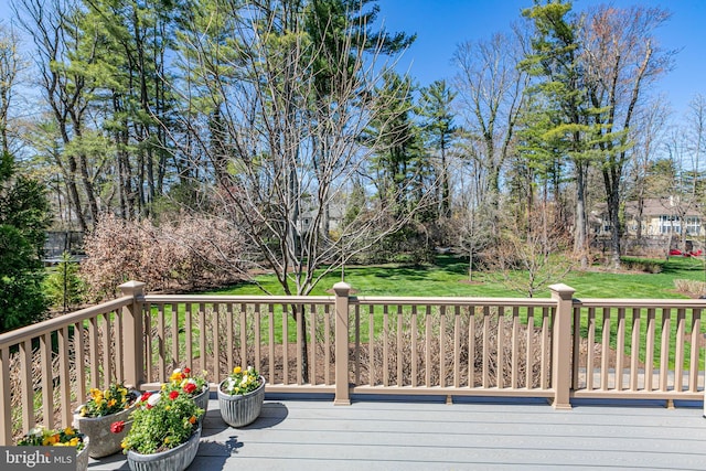528 Prospect Ave, Princeton, NJ 08540 - wooden deck with a lawn