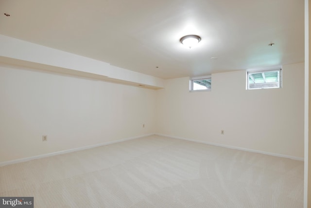 3502 Dartmoor Ln Unit 30, Olney, MD 20832 - basement with light carpet and baseboards