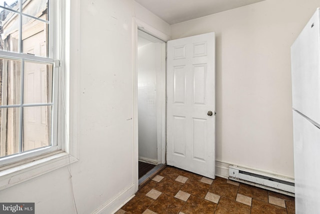 2333 E Huntingdon St, Philadelphia, PA 19125 - interior space featuring a baseboard radiator and stone finish flooring