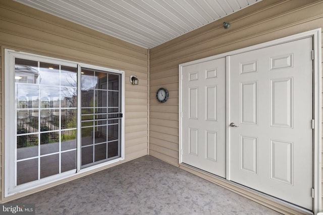 view of exterior entry