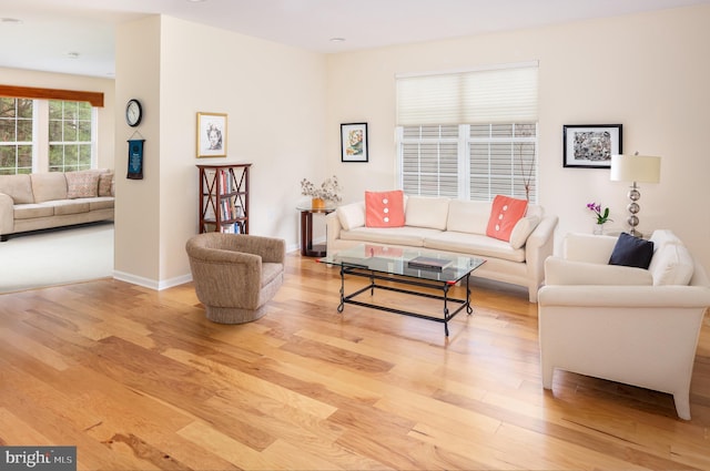 1432 Quaker Rdg, West Chester, PA 19380 - living room with wood finished floors and baseboards