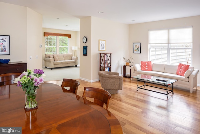 1432 Quaker Rdg, West Chester, PA 19380 - living area featuring baseboards and light wood-type flooring