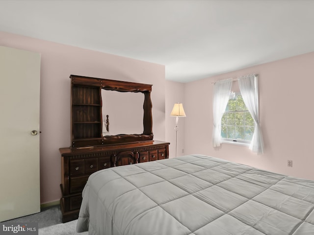 bedroom with carpet floors