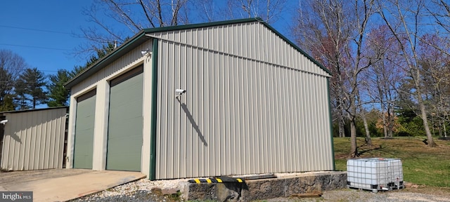 view of outbuilding with an outdoor structure