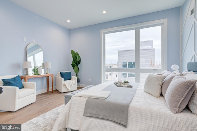 1021 E Palmer St, Philadelphia, PA 19125 - bedroom featuring wood finished floors, recessed lighting, and baseboards